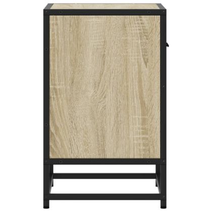 Нощно шкафче, сонома дъб, 40x31x50 см, инженерно дърво