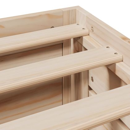 Рамка за легло без матрак с чекмеджета 150x200 см, бор масив