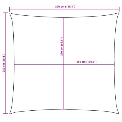 Платно-сенник, Оксфорд текстил, правоъгълно, 2,5x3 м, антрацит