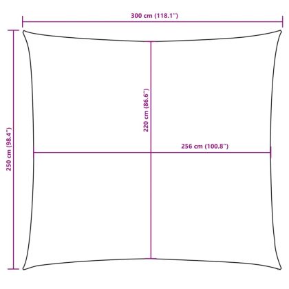 Платно-сенник, Оксфорд текстил, правоъгълно, 2,5x3 м, бяло