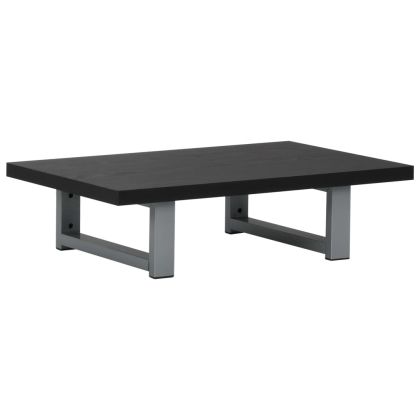 Комплект мебели за баня от две части, керамика, черен