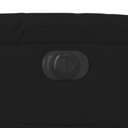 Електрически стол реклайнер, черен, текстил