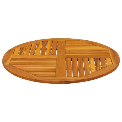 Плот за маса, Ø90x2,2 см, кръгъл, акациево дърво масив