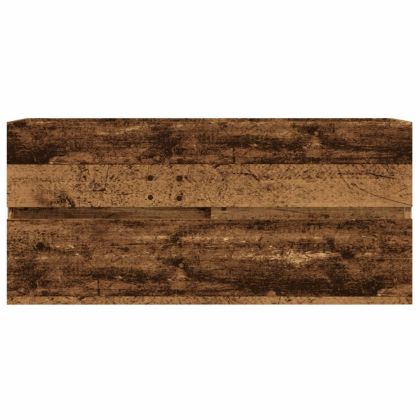 Долен шкаф за мивка, старо дърво, 100x38,5x45см инженерно дърво