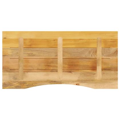 Плот за бюро с извивка 110x50x2,5 см грубо мангово дърво масив