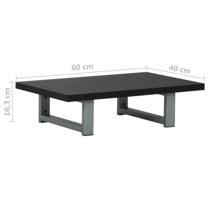 Обзавеждане за баня, черно, 60x40x16,3 см