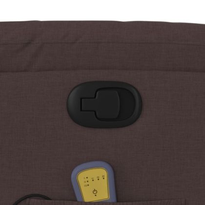 Масажен наклоняем стол, тъмнокафяв, текстил