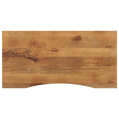 Плот за бюро с извивка 120x50x2,5 см грубо мангово дърво масив