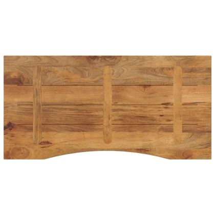Плот за бюро с извивка 120x50x2,5 см грубо мангово дърво масив