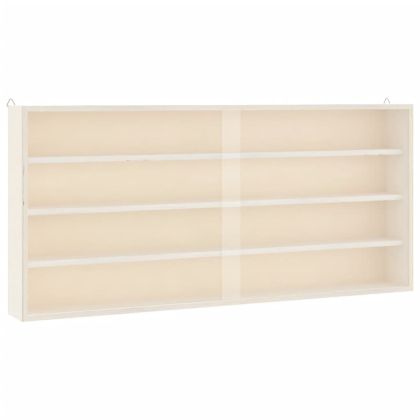 Дървена колекционерска витрина с врати 80x8,5x37 см