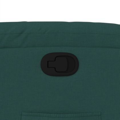 Изправящ реклайнер стол, тъмнозелен, текстил