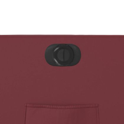 Електрически изправящ реклайнер стол, виненочервен, еко кожа