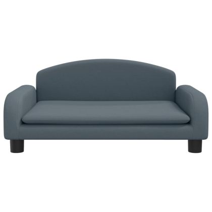 Кучешко легло кучешкосиво 70x45x30 см текстил