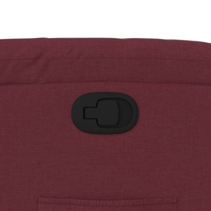 Стол реклайнер, виненочервен, текстил