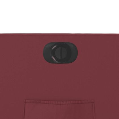 Електрически наклоняем стол, виненочервен, изкуствена кожа