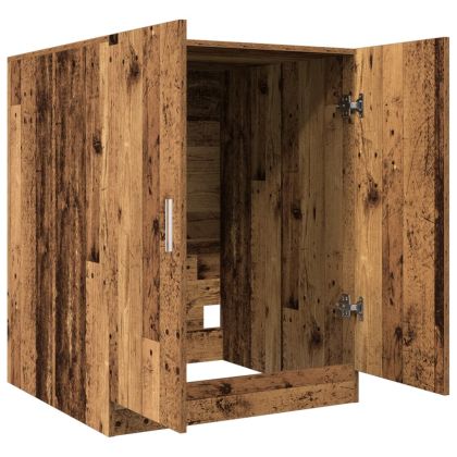 Шкаф за пералня старо дърво 70,5x71,5x91,5 см