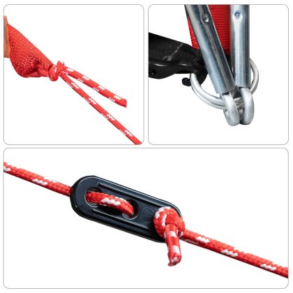 Куполна къмпинг палатка, 4-местна, масленозелена, водоустойчива