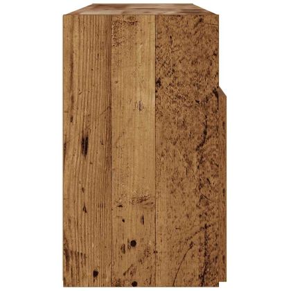 ТВ шкаф с LED осветление, 120x30x50 см, инженерно дърво