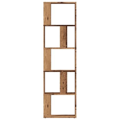 Библиотека, старо дърво, 45x24x159 см, инженерно дърво