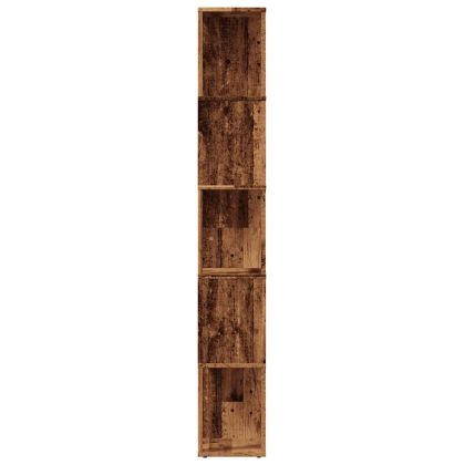 Библиотека, старо дърво, 45x24x159 см, инженерно дърво