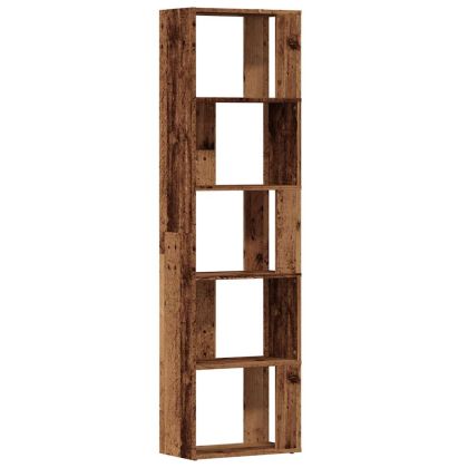 Библиотека, старо дърво, 45x24x159 см, инженерно дърво