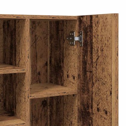 Шкаф за пералня, старо дърво, 64x25,5x190 см