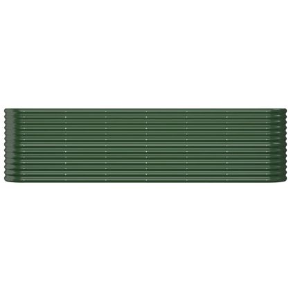 Градинска повдигната леха поцинкована стомана зелена