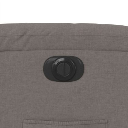 Електрически реклайнер стол, таупе, текстил