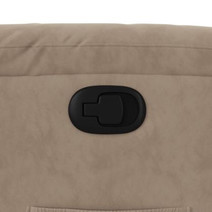 Реклайнер стол, таупе, микрофибърен текстил