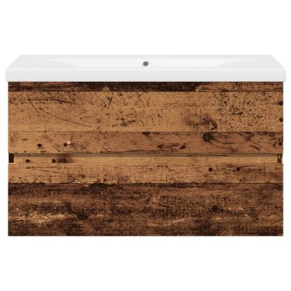 шкаф за мивка с вграден басейн Старо дърво