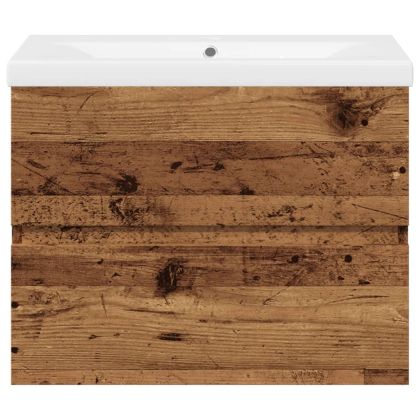 шкаф за мивка с вграден басейн Старо дърво