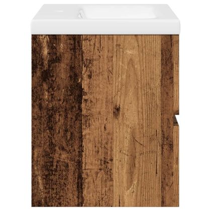 шкаф за мивка с вграден басейн Старо дърво