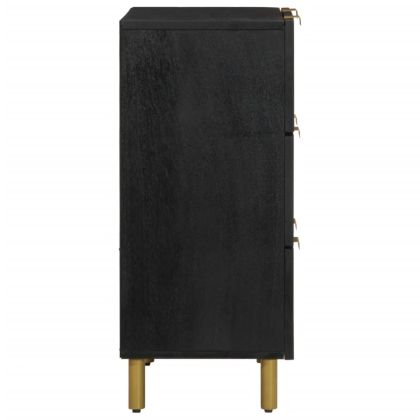 Сайдборди, 2 бр, черни, 60x33x75 см, инженерно дърво