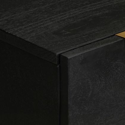 Сайдборди, 2 бр, черни, 60x33x75 см, инженерно дърво