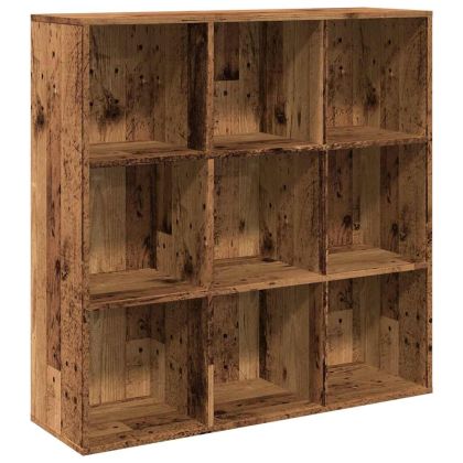 Библиотека, старо дърво, 98x29x97,5 см