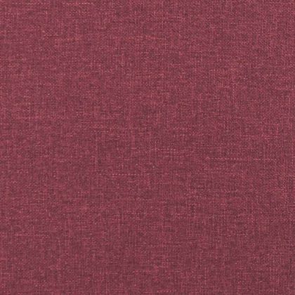 Релаксиращ стол с табуретка, виненочервен, плат