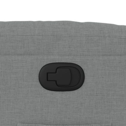 Реклайнер стол, светлосив, текстил