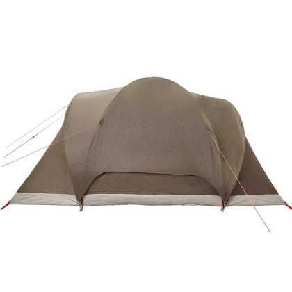 Семейна куполна палатка, 6-местна, кафява, водоустойчива