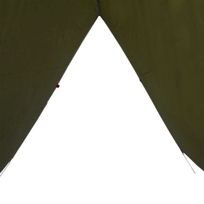 Брезент за къмпинг, маслиненозелен, 451x420 см, водоустойчив