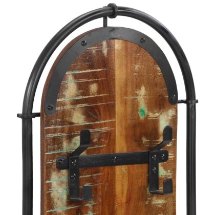 Стенни закачалки за дрехи с 4куки 2 бр регенерирано дърво масив