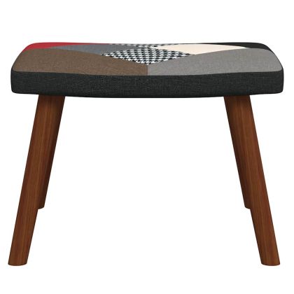 Люлеещ стол с табуретка, пачуърк, плат