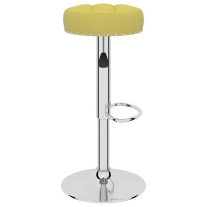 Бар табуретки, 2 бр, зелени, текстил