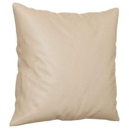 3-местен диван с възглавници кремав 180 см микрофибърен текстил