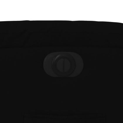 Електрически стол реклайнер, черен, текстил