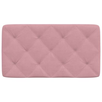 Мека табла за легло, розова, 90 см, кадифе