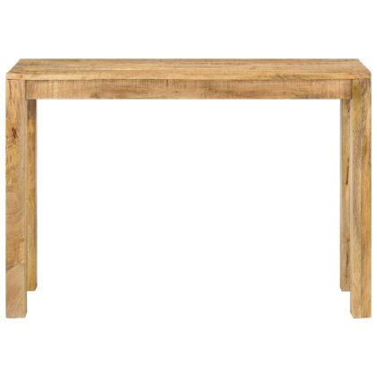 Конзолна маса, 110x35x76 см, грубо мангово дърво