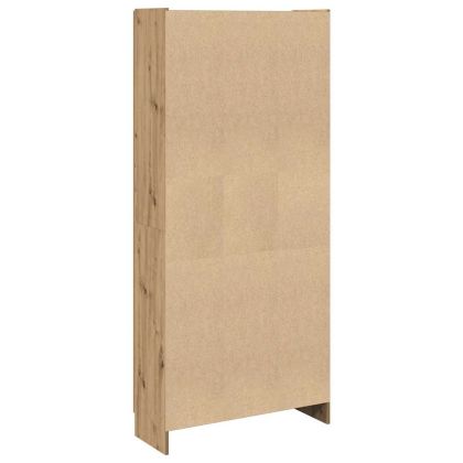 Библиотека, дъб артизан, 82,5x30,5x185 см, инженерно дърво