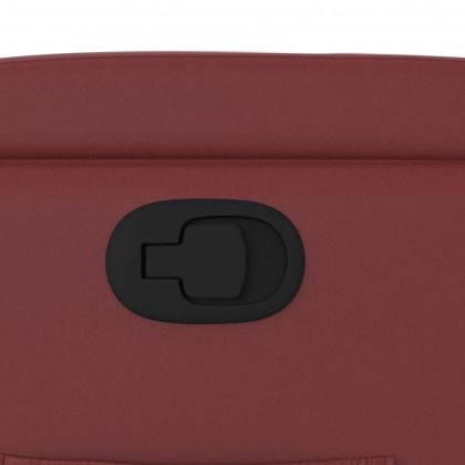 Реклайнер стол, виненочервен, изкуствена кожа