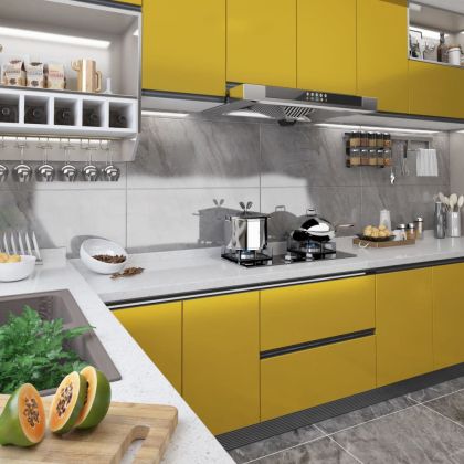 Самозалепващо фолио за мебели, златист гланц, 500х90 см, PVC