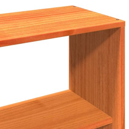 Рамка за легло без матрак, восъчнокафяв, 140x200 см, бор масив